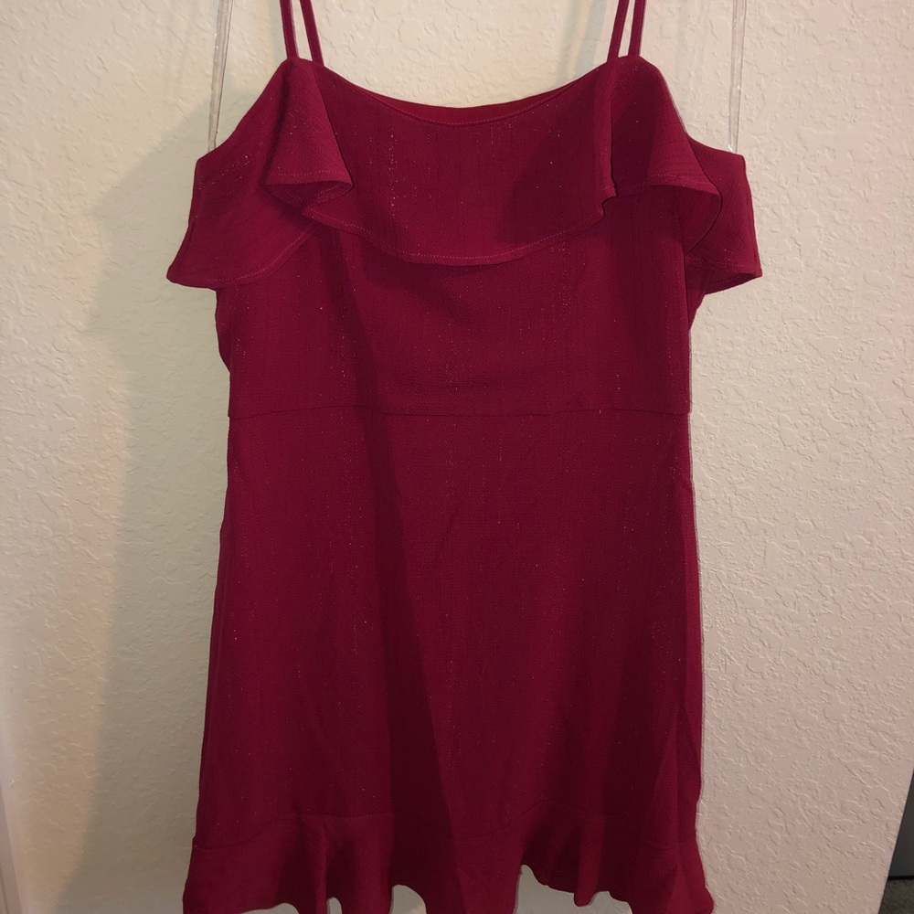 Glitter Ruffle Dress